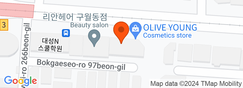 274, Guwol-ro, Namdong-gu, Incheon, Korea 3rd floor