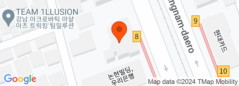 557, Gangnam-daero, Seocho-gu, Seoul, Korea 8th floor